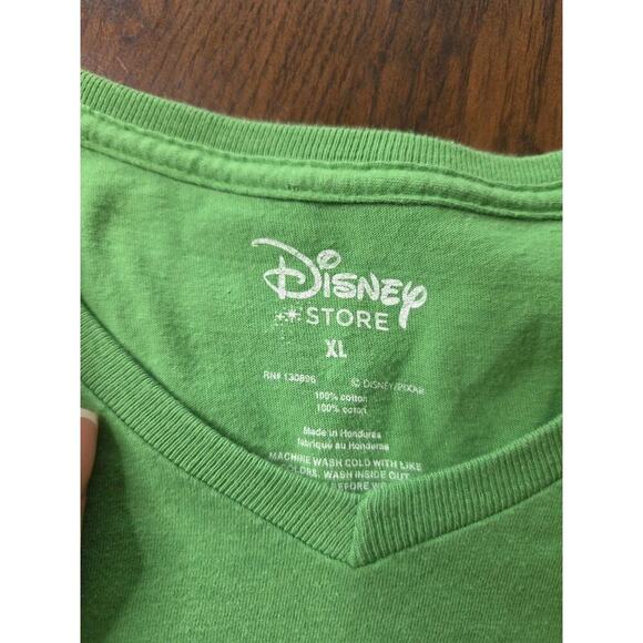 Disney Parks Women's Disney Life Green Graphic V-Neck T-Shirt Womens Size Large - Picture 14 of 16